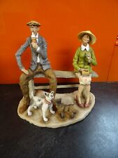 GRANT PALMER VIEWS OF LIFE "LOVE IS IN THE AIR" porcelain figure dogs ice cream