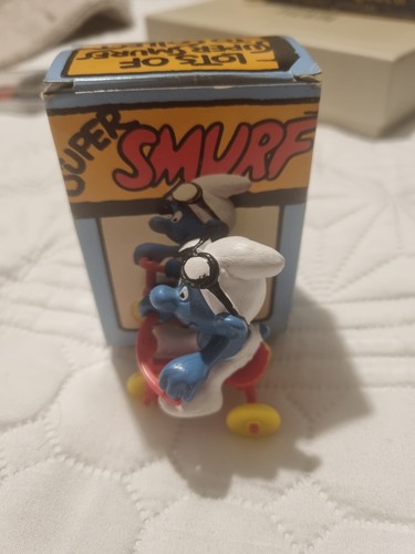 Vintage smurf tricycle - tricycle, in