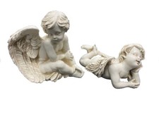 LARGE CHERUB ANGEL SITTING