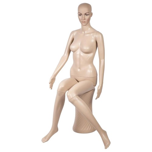 Realistic sitting female - sitting,