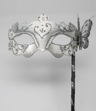 WHITE & SILVER VENETIAN