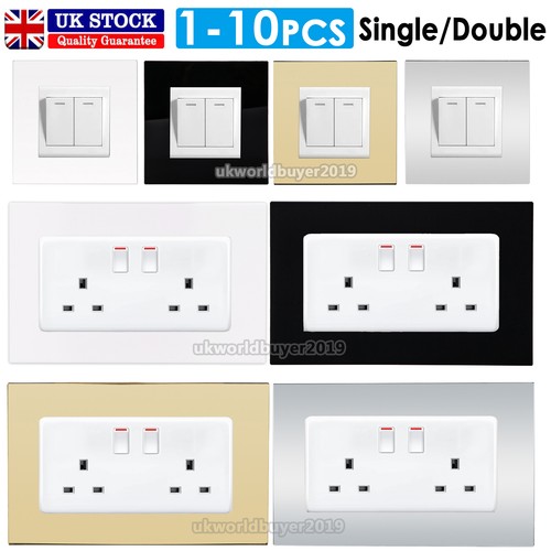 Single double socket - single, switch