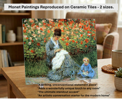 Monet paintings ceramic - on,
