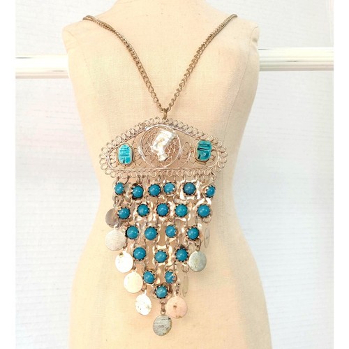 Nefertiti faux turquoise - turquoise, bib