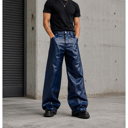 Men burgundy genuine - burgundy,