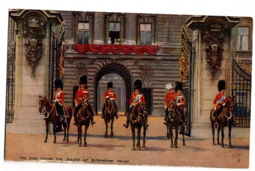 King taking salute buckingham - taking,