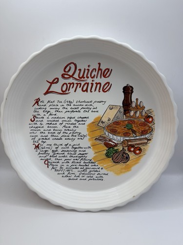Vintage quiche lorraine recipe - vintage,