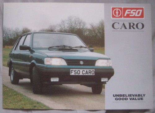1995 fso caro foldout brochure - 1995,