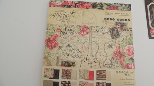 Graphic love notes paper - graphic,