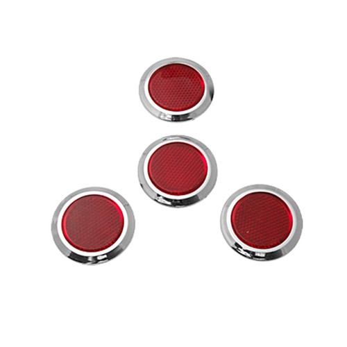 Universal red round car bumper - red,