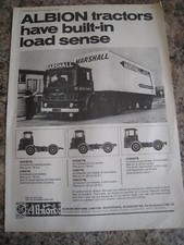 ALBION TRACTORS BUILT-IN LOAD SENSE MARSHALL BRITISH LEYLAN 1968 ADVERT  file 16