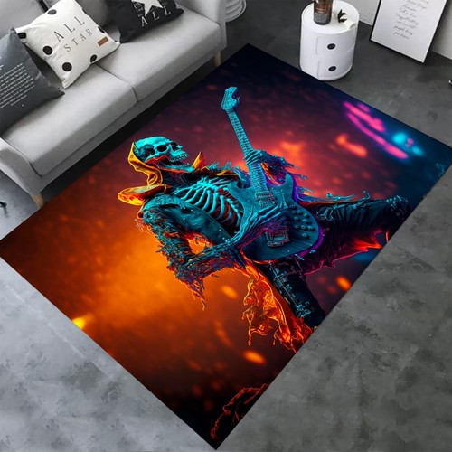 Guitar rug skeleton - guitar,