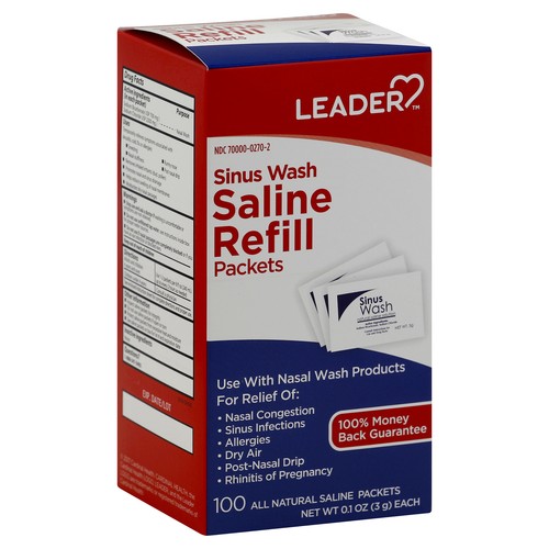 Saline solution packets nasal - packets,