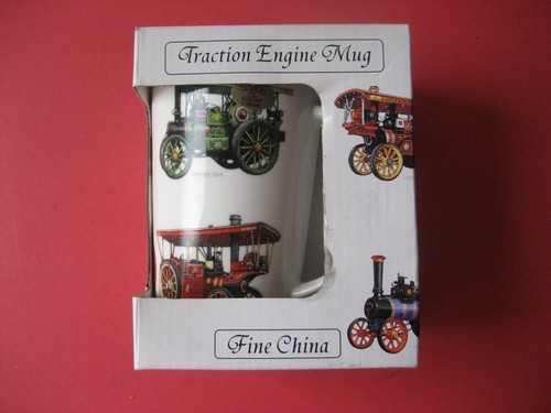 Traction engine mug fine china - traction,
