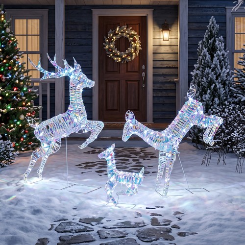 Piece lighted reindeer - lighted,