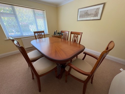 Extendable yew dining table - extendable,
