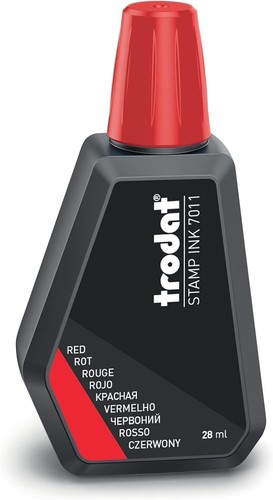 Trodat 7011 red ink bottle - 7011,