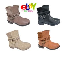 Women's Flat Ankle Boots Side
