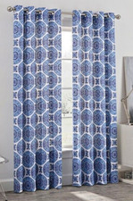 Blue Medallion Grommet Window