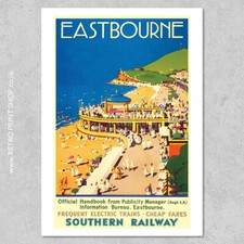 SR Eastbourne Poster - Railway