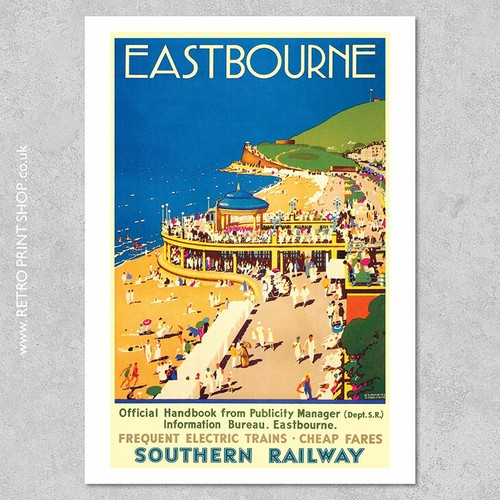 Eastbourne poster railway - sr,