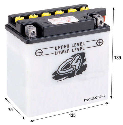 Acid free battery - acid, cb9-b