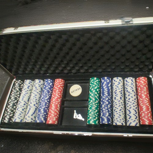 Poker chip set with case - chip,