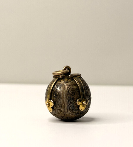 Vintage gold masonic orb ball - gold,