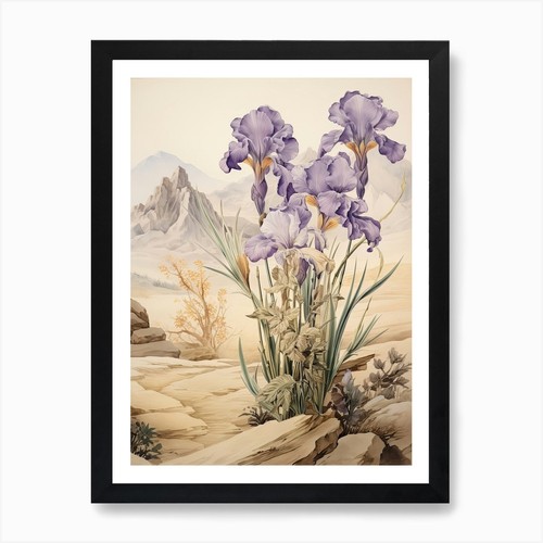 Japanese iris victorian style - japanese,