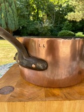HUGE ANTIQUE COPPER CATERING  PAN -  31 cm diameter - 5 kilos weight!