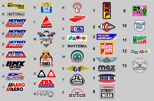 Old school bmx decals - bmx,