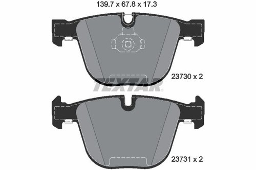 Brake pad set disc - brake,