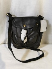 GIGI black leather medium fold
