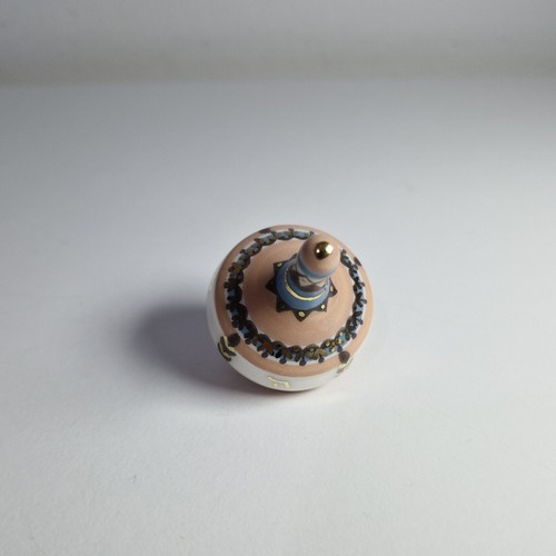 Hanukkah porcelain dreidel - hanukkah,