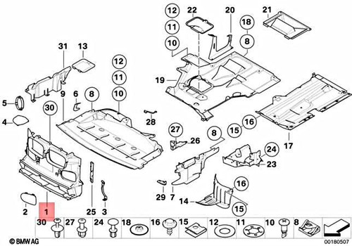Bmw e39 front air duct - 5,