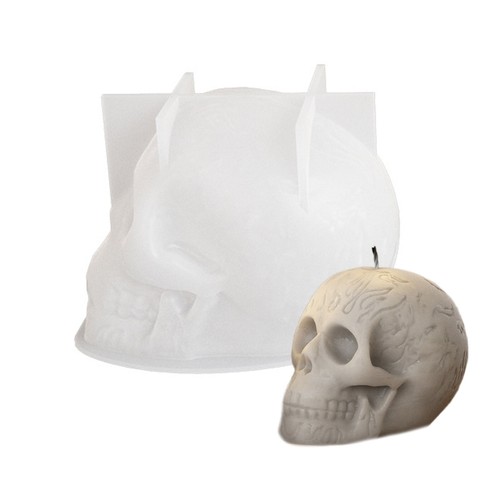 Halloween skull mold - halloween, 3d