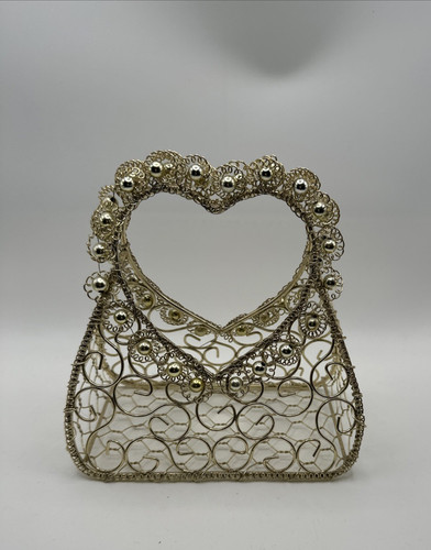 Vintage gold wire filigree - vintage,