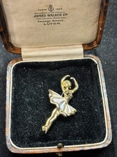 Vintage Gold Tone Ballerina