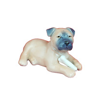 Royal Copenhagen Mini Collection Bull Dog Puppy With Bone No748 - RCH 5492 