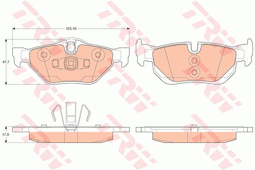 Trw gdb2050 brake - gdb2050, set