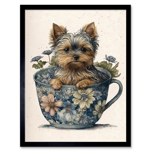 Teacup yorkshire terrier dog - teacup,