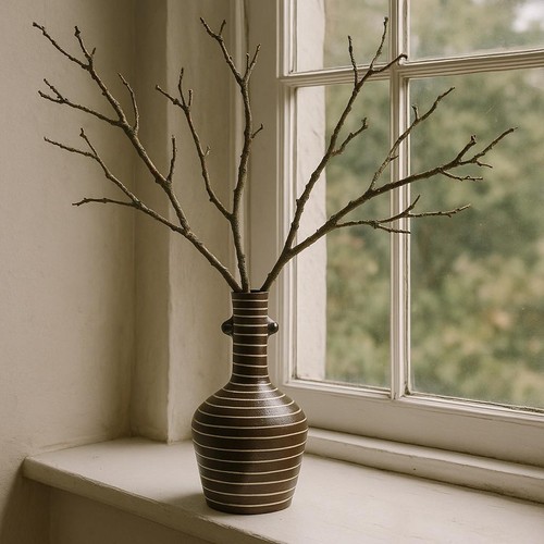 Ekon brown stone effect - effect, white
