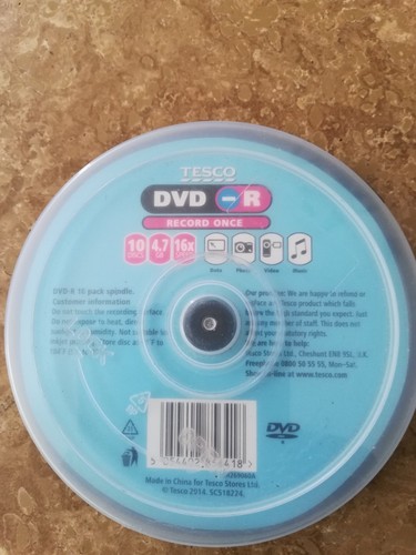 Tesco dvd disks - tesco,