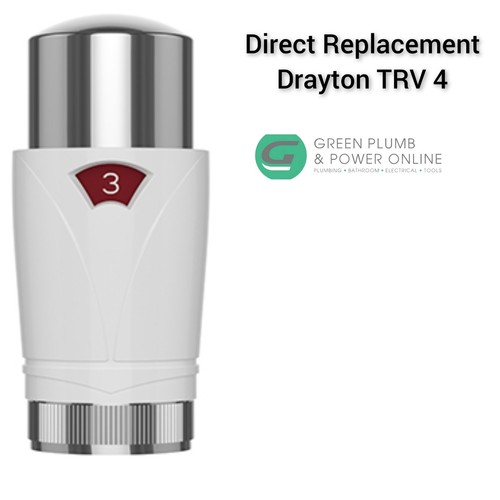 Trv radiator head white - trv,