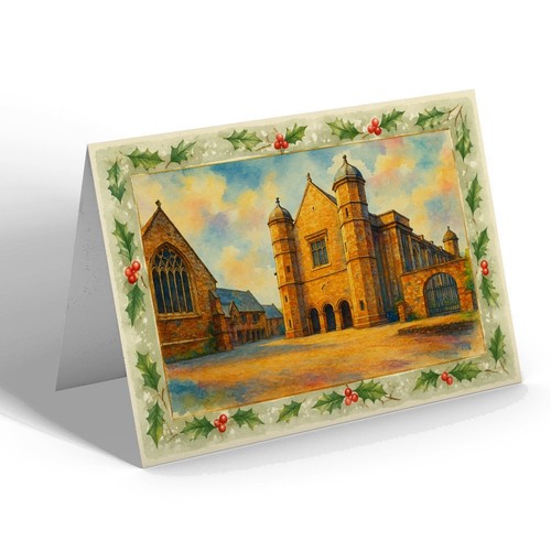 Xmas notelet uppingham - xmas,