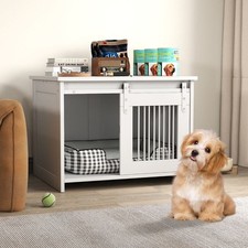 Space-Saving Wooden Dog Crate