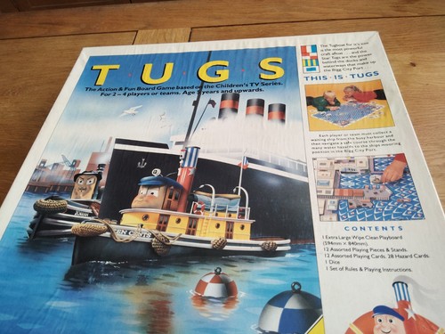 Tugs board game - tugs, 1990