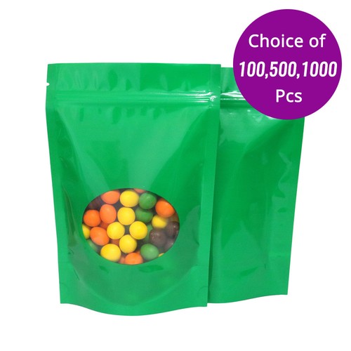 25x5 5in glossy green - 3.25x5.5in, mylar