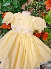 DREAM 0-8 years BABY GIRLS  traditional smocked  twirly dress various colours