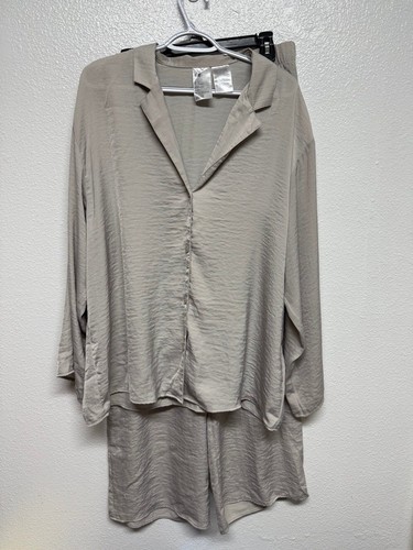 Beige satin ord - h&m, set